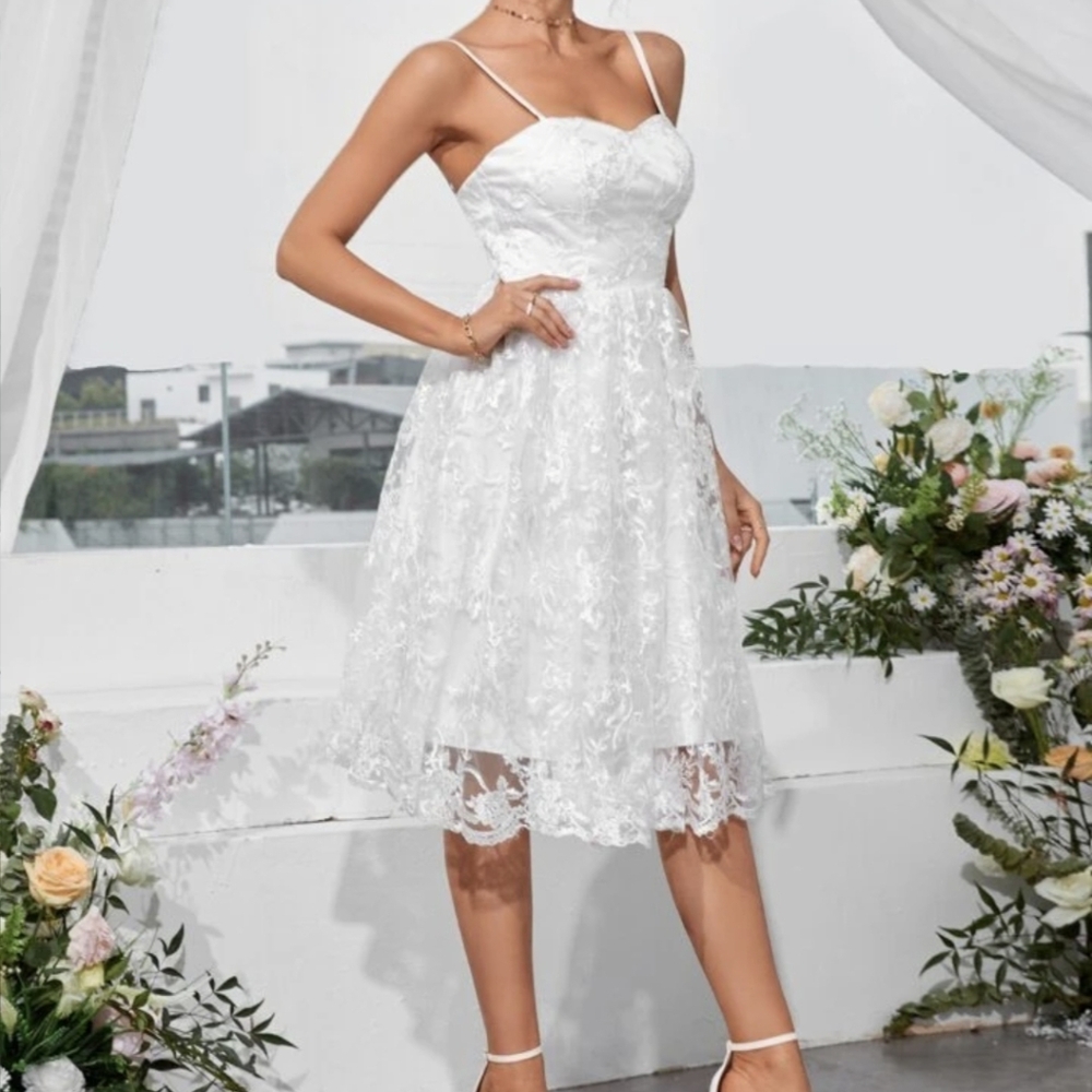 SHEIN White Wedding Bridal